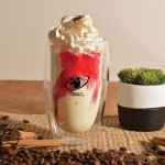 branded Sierra Double Wall Glass Cup 450ml, from our range of promotional Reusable Coffee Cups - Glass