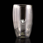 branded Sierra Double Wall Glass Cup 450ml, from our range of promotional Reusable Coffee Cups - Glass