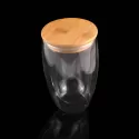 branded Sierra Double Wall Glass Cup 450ml, from our range of promotional Reusable Coffee Cups - Glass
