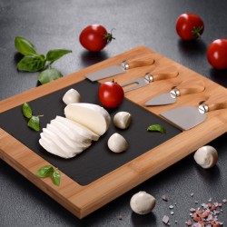 branded Mosaic Bamboo Slate Cheese Board, from our range of promotional Cheese Sets