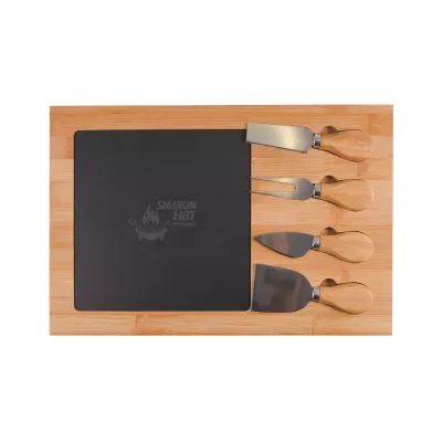 branded Mosaic Bamboo Slate Cheese Board, from our range of promotional Cheese Sets