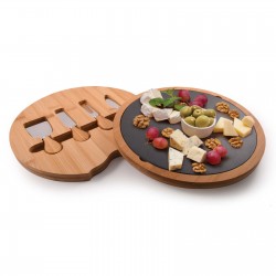 branded Gala Bamboo Slate Cheese Board, from our range of promotional Cheese Sets