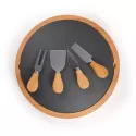 branded Gala Bamboo Slate Cheese Board, from our range of promotional Cheese Sets