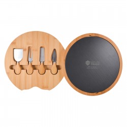 branded Gala Bamboo Slate Cheese Board, from our range of promotional Cheese Sets