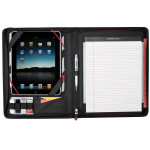 Non Leather Compendiums  - Elleven™ Large Zippered Padfolio