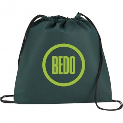 Drawstring Bags & Back Sacks - Evergreen Non-Woven Drawstring Sportpack