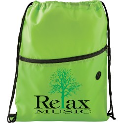 Drawstring Bags & Back Sacks - Insulated Zippered Drawstring Sportspack