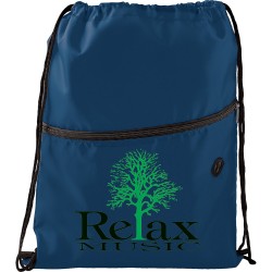 Drawstring Bags & Back Sacks - Insulated Zippered Drawstring Sportspack