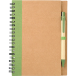 branded The Eco Spiral Notebook with Pen, from our range of promotional Spiral NoteBooks