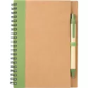 branded The Eco Spiral Notebook with Pen, from our range of promotional Spiral NoteBooks