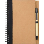 branded The Eco Spiral Notebook with Pen, from our range of promotional Spiral NoteBooks