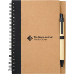 branded The Eco Spiral Notebook with Pen, from our range of promotional Spiral NoteBooks