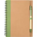 branded The Eco Spiral Notebook with Pen, from our range of promotional Spiral NoteBooks
