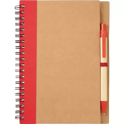 branded The Eco Spiral Notebook with Pen, from our range of promotional Spiral NoteBooks