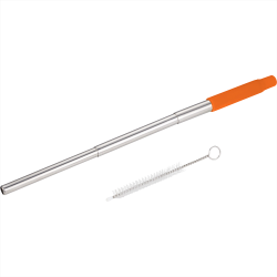branded Reusable Stretchable Stainless Steel Straw, from our range of promotional Cutlery and Straws