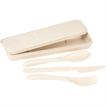 branded Bamboo Fiber Cutlery Set, from our range of promotional Homeware Products