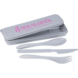 branded Bamboo Fiber Cutlery Set, from our range of promotional Homeware Products