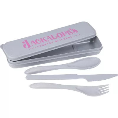 branded Bamboo Fiber Cutlery Set, from our range of promotional Homeware Products