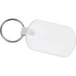 branded Rectangular Soft Key Tag, from our range of promotional Metal Keyrings