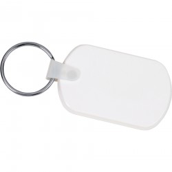 branded Rectangular Soft Key Tag, from our range of promotional Metal Keyrings
