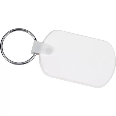 branded Rectangular Soft Key Tag, from our range of promotional Metal Keyrings