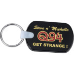 branded Rectangular Soft Key Tag, from our range of promotional Metal Keyrings
