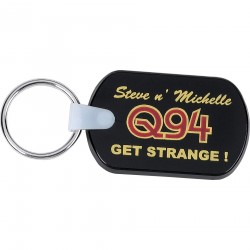 branded Rectangular Soft Key Tag, from our range of promotional Metal Keyrings
