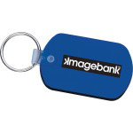 branded Rectangular Soft Key Tag, from our range of promotional Metal Keyrings