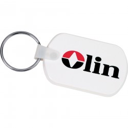 branded Rectangular Soft Key Tag, from our range of promotional Metal Keyrings
