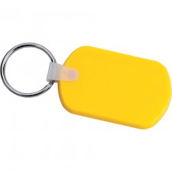 branded Rectangular Soft Key Tag, from our range of promotional Metal Keyrings