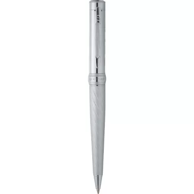 branded Scriptura Striation Ballpoint Pen, from our range of promotional Metal Promotional Pens