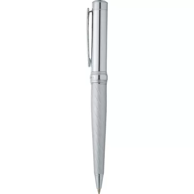 branded Scriptura Striation Ballpoint Pen, from our range of promotional Metal Promotional Pens