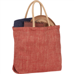 Jute Shopping &amp; Tote Bags  - Herringbone Jute Tote