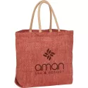 branded Herringbone Jute Tote, from our range of promotional Jute Shopping &amp; Tote Bags