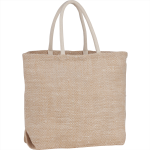 Jute Shopping &amp; Tote Bags  - Herringbone Jute Tote