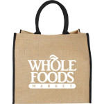 branded Large Jute Tote, from our range of promotional Jute Shopping &amp; Tote Bags