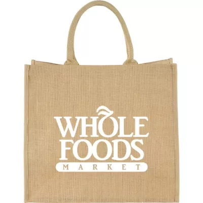 branded Large Jute Tote, from our range of promotional Jute Shopping & Tote Bags