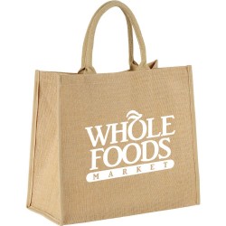 branded Large Jute Tote, from our range of promotional Jute Shopping & Tote Bags