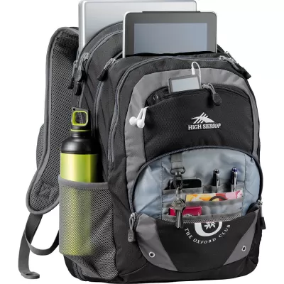 branded High Sierra Overtime Fly-By 17 inch  Compu-Backpack, from our range of promotional Backpacks