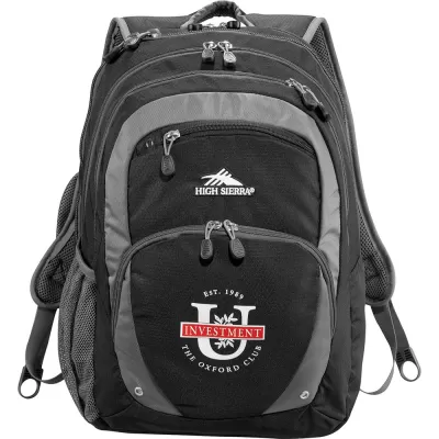 branded High Sierra Overtime Fly-By 17 inch  Compu-Backpack, from our range of promotional Backpacks