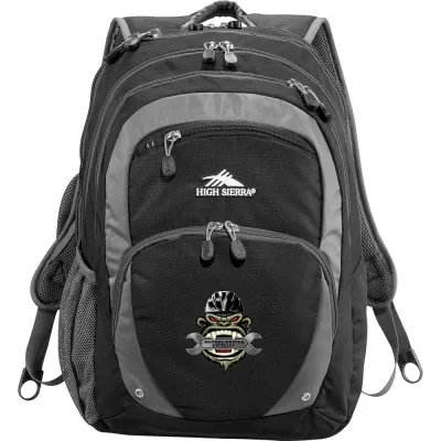 branded High Sierra Overtime Fly-By 17 inch  Compu-Backpack, from our range of promotional Backpacks