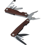 branded Trekk Multi tool in Wood Finish, from our range of promotional Tools &amp; Pocket Knives