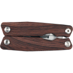 branded Trekk Multi tool in Wood Finish, from our range of promotional Tools &amp; Pocket Knives