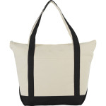 Shopping Tote Bags  - 12 oz Zippered Cotton Tote