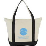 Shopping Tote Bags  - 12 oz Zippered Cotton Tote