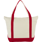 Shopping Tote Bags  - 12 oz Zippered Cotton Tote