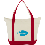 Shopping Tote Bags  - 12 oz Zippered Cotton Tote