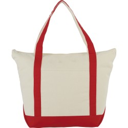 Shopping Tote Bags  - 12 oz Zippered Cotton Tote