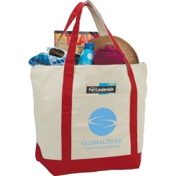 Shopping Tote Bags  - 12 oz Zippered Cotton Tote