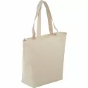 branded 8 oz. Cotton Maine Zippered Tote, from our range of promotional Non Woven Tote Bags